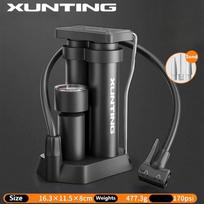 Xunting Bike Foot Pump Air With Pressure Gauge High Pressure Pump Mountain Bike Motorbike Portable Basketball Inflatable Pump B