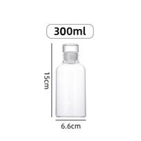 300/500/750/1000ML Stiklinis vandens butelis Daugiafunkcinis pieno puodelis Nešiojamas lauko sportui Hermetiškas skaidrus konteineris kelionėms 300ML-1000ML