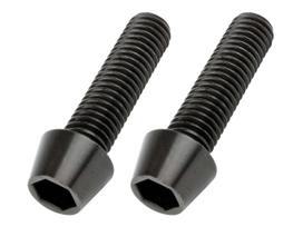 POSH FAITH Motorcycle Supplies Taper Cap Bolt Stainless Steel Black 8×30
