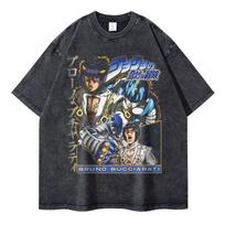 New Arrival Unisex Clothes Tee Shirt Graphic TShirt Men Tshirt for Unisex Ropa Hombre Anime JoJos Bizarre Adventure DIO Washed S