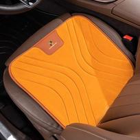 Automobilio sėdynės pagalvėlė Stora izoliacinė flanelinė pliušinė sėdynės pagalvėlė Porsche Macan 911 718 Taycan Panamera Cayenne Boxster Cayman oranžinė
