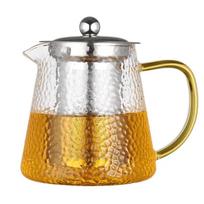 Thick glass teapot transparent large tea pot  tea maker stainless steel filter heat-resistant boiling and tea set Office TeaPot
