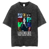 Oversized AcidWash ShortSleeve TShirt Featuring Lana Del Rey Say Yes To Heaven Heart Slogan Graphic Print S