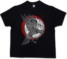 NORSE RAVEN Kids Boys kids boys T-Shirt Hugin Munin Valhalla Vikings Odhin Thor Raven 100
