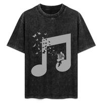 Accordion Butterfly TShirt Custom T Shirt Summer Clothes Tops Mens White T Shirts S