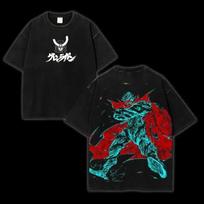 Tengen Toppa Gurren LagannSpiral Overdrive ProtocolWomen Tshirt Washed Cotton Tshirt T Shirt Men Clothing Short Sleeve Tees S