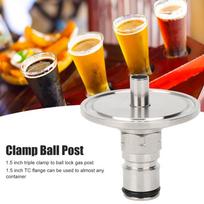 1/2 NPT Female Gas Lock Post Adapter Stainless Steel Ball Connector Sanitary Fitting  Beer Keg