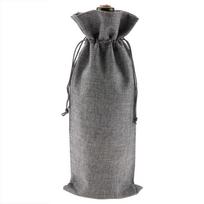 12pcs Grey Linen Fabric Wine Bag Linen Burlap Wine Bag Wine Bottle Gift Bag  Housewarming Gift pilka