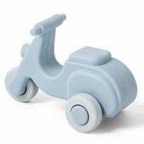 Food Grade Silicone Teether Toy Teether Toy Baby Silicone Car Teething Car  Newborn Babies Blue Motorcycle