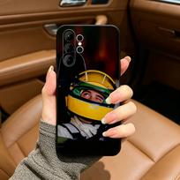 Driver-A-AyrtonS-S-Senna Soft Silicone Case for Samsung S25, S24, S21, S22, S23, S30, Ultra, S20, Plus, FE, Lite-Black Samsung S24Plus