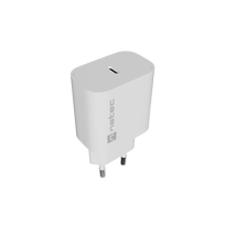 Natec Ribera USB Charger 1X USB-C 20W, White