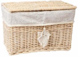 Krepšelis Home4you 61032, medvilnė/gluosnis, 53 cm x 33 cm, rusva sp.