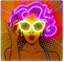 Dekoracija SBS Wow Girl Mode su LED apšvietimu, 32 cm, įvairių spalvų