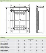 Noark Pns 48t Datinė elektros skydinė, 48 modulių, Ip40, permatomos durys
