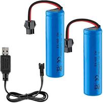 3.7V 1200mAh baterijos su USB įkrovimo kabeliu SM-2P