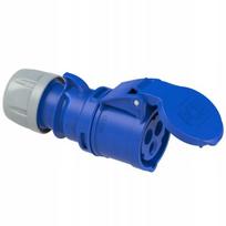 Nešiojama Ip44 16a 230v mėlyna jungiamoji dėžutė Shark 213-6