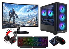 Kompiuteris VIST VENTUM PC Gaming Ryzen 7 5700X RAM 32GB RTX 5060 SSD 1TB M.2 27" W11