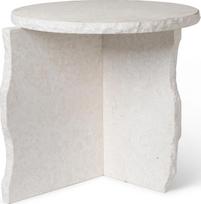 Ferm Living Šoninis stalas Mineral Sculptural iš marmuro 50 cm