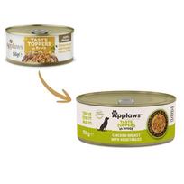 Applaws Taste Toppers in Broth sauso pašaro pagardas su vištiena ir daržovėmis šunims, 156 g
