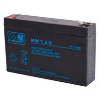 AGM akumuliatorius „MW Power MW 7,2-6“, 6 V, 7,2 Ah, skirtas UPS „APC“, „Ever Fideltronic“, signalizacijoms ir svarstyklėms