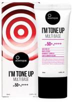 Kremas įdegio priežiūrai Suntique I'm Tone Up Multi Base SPF50+, 50 ml
