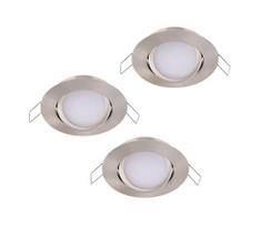 Eglo 32806 - KOMPLEKTAS 3x LED įleidžiamas lubinis šviestuvas MUNIZ 1xLED/6W/230V