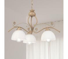 Brilagi - ANTICO MODERN pakabinama liustra su grandine 3xE27/60W/230V, smėlinė