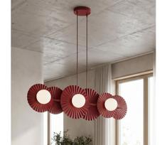 Pakabinama liustra ant laido UMBRA 6xG9/8W/230V raudona