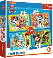 PAW PATROL TREFL  4 dėlionių rinkinys „Šuniukas-patrulis“