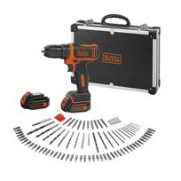 Akumuliatorinis suktuvas-gręžtuvas Black & Decker BDCDD12BAFC-QW; 10,8 V; 2x1,5 Ah akum.