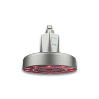 HigherDose Red Light Showerhead Filter dušo galvutė su raudonos šviesos ir NIR technologija - Sidabrinė
