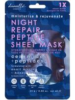 DANIELLE CREATIONS Veido kaukė su peptidais NIGHT REPAIR PEPTIDE SHEET MASK, 25 g