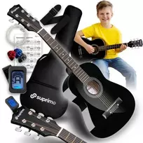 SUPRIMO JRA SET BK 1/4 dydžio akustinė gitara, juoda