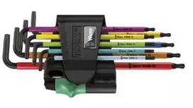 Wera T8-T40 L tipo torx raktų rinkinys su anga 9 vnt. (05024335001)