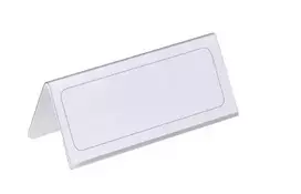 Pastatomos vardinės stalo kortelės DURABLE, 61/122 x 150 mm