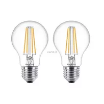 Philips LED lemputė E27, 2 pak. 7W (60W) 2700K 806lm Vintage