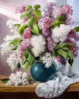 Wizardi Deimantinis paveikslas Fresh lilac WD2618