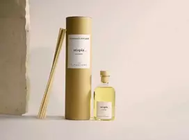 „The Olphactory Utopia“ odinės kvapiosios lazdelės su odiniais kvapų difuzoriais, 250 ml