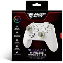Carruzzo Dragonshock Nebula Pro Balta „Bluetooth“ Žaidimų pultelis Nintendo Switch