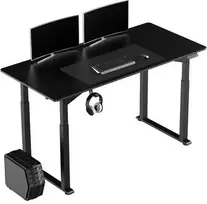 ULTRADESK UPLIFT Biurko 160X75 cm, 72-118 cm, juoda-juoda