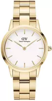 Laikrodis Daniel Wellington Iconic Link 32 Gold Baltas DW00100565