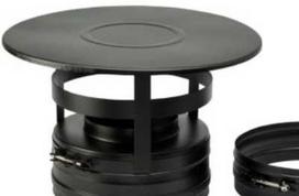 Kierulff Medinis 130/230 mm kamino gaubtas - Metalbestos