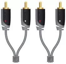 Sinox Beslag „Sinox Phono“ kabelis. 10 m. Pilkas/juodas, 2 x RCA, kištukas, 2 x RCA, kištukas, 10 m, pilkas