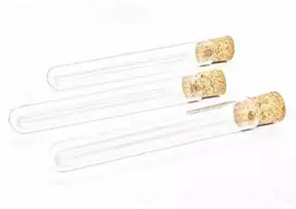 Oem PP plastikinis mėgintuvėlis 12x100mm su kamštiniu kamščiu