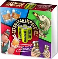 Grammi Stalo žaidimas keturių šalių pakuotė - 4 rinkinys alkoholio Žaidimai
