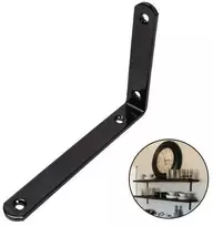 Oem Pramoninis baldų laikiklis 90 laipsnių - 150x100mm - baldų kampinis laikiklis - juodas