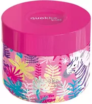 „Quokka Whim Kids Food Jar“ - terminė priešpiečių dėžutė / vaikiškas pietų termosas 369 ml (Zebras)