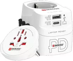 Skross PRO Light USB AC45PD pasaulis 1xUSB-C PD + 1 x USB-A 45W
