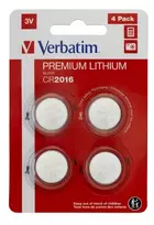 Verbatim CR2016 Lithium Batteries 4pcs