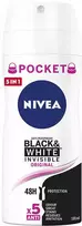 Nivea Juodas & Baltas Invisible Original Dezodorantas Purškiklis, 100 ml